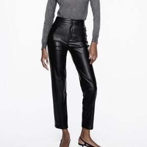 Zara Leather Trousers